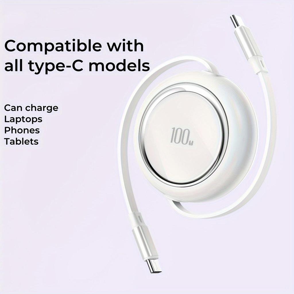 Зарядный кабель из чистой медной проволоки, кабель для быстрой зарядки 100 Вт для IPhone15, кабель для передачи данных типа C для Samsung Note 10, iPad Pro, MacBook