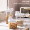 Герметичные банки для зерна и злаков, кухонные пищевые прозрачные пластиковые контейнеры для хранения, ведра для риса, банки для соевых бобов