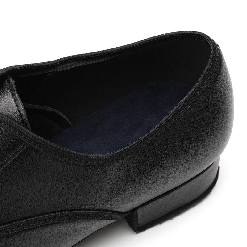 Мужские туфли для современных танцев на низком каблуке, из черной кожи, для самбы, сальсы, танго, латиноамериканских бальных танцев, каблук 2,5 см, для помещений