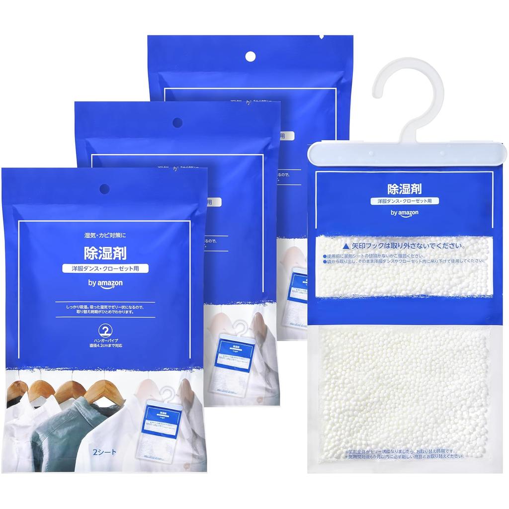 Dehumidifying Sheet Type Wardrobes Closets 2 Sheets per Pack x 3 Packs