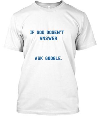 Спроси Google. Футболка Футболка Сделано в США Размеры от S до 5XL Унисекс Футболка