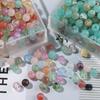 20 шт./Лот 8 мм Акриловые Бусины под Камень Круглые Цветные Разделители для DIY Ожерелий Цепочек для Телефона Изготовления Украшений Фурнитура