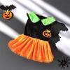 Тыквенный узор, собака, тыквенное платье, креативный костюм для косплея питомца, костюм для собаки на Хэллоуин, костюмы для питомцев
