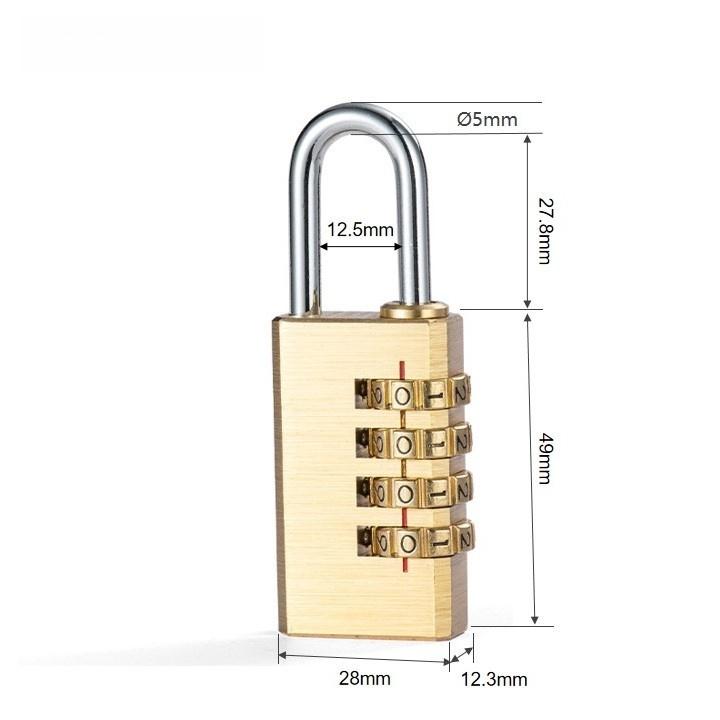 Новый навесной замок из цельной латуни, кодовый пароль, секретный код для шкафчика в спортзале, спортивного ограждения, ящика для инструментов, ворот, кейса, засова для хранения