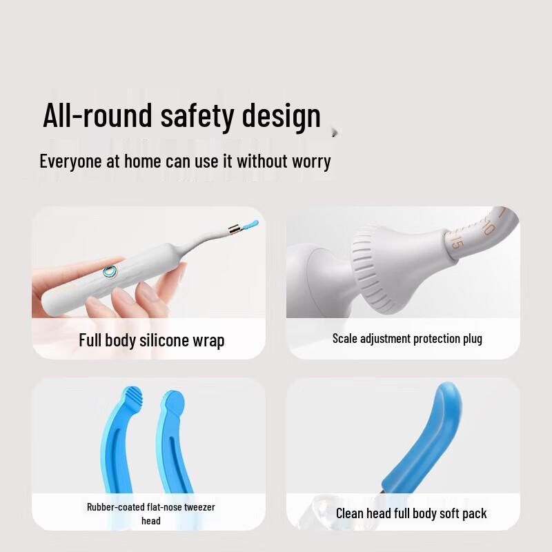 BEBIRD Визуальный набор для чистки ушей в форме змеи с пинцетом