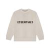 Fear of God Essentials Осенняя/Зимняя коллекция 2020 года Вязаный свитер с круглым вырезом и принтом Американский тяжелый свитер Унисекс свитер Мохово-зеленый 0192508520005245