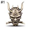 DSYCAR 1Pcs Metal Warrior Car Side/Rear/Front Decorations Badge Emblem 3D Self-Adhesive Nameplate Sticker for Car