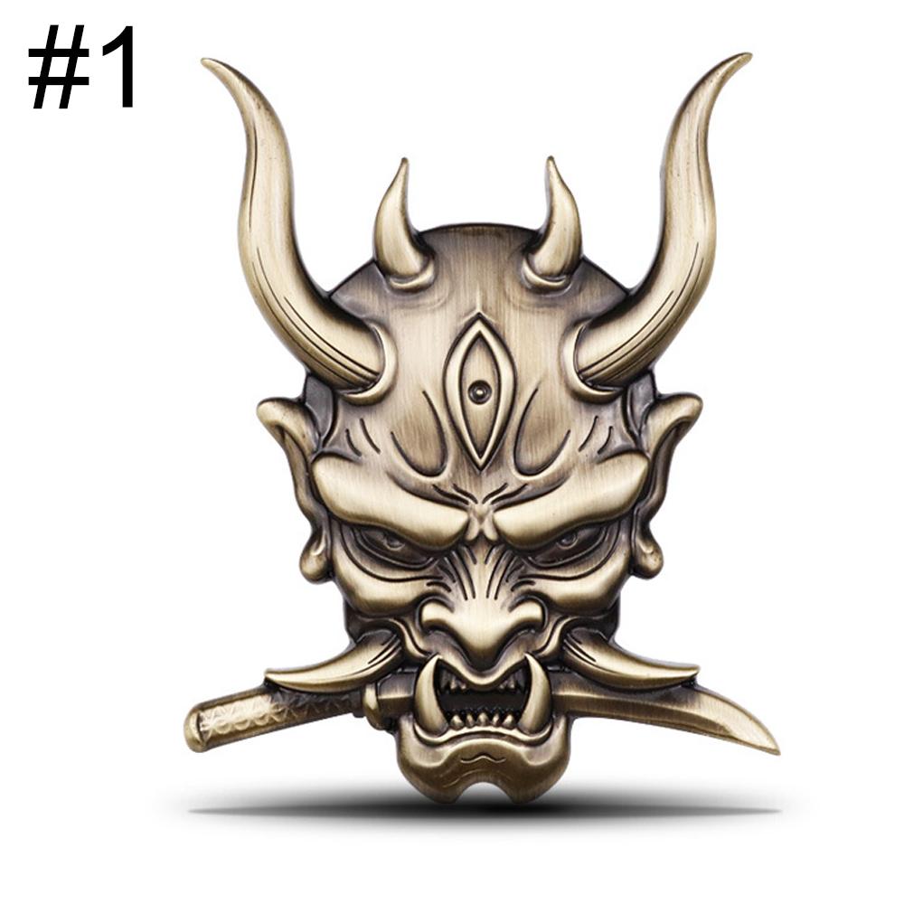 DSYCAR 1Pcs Metal Warrior Car Side/Rear/Front Decorations Badge Emblem 3D Self-Adhesive Nameplate Sticker for Car
