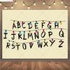 American TV Stranger Luminous Letter Photography Backdrops Prop Alphabet Light Baby Gift Birthday Party Background ZZ-02