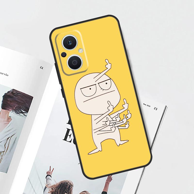 Смешной чехол с мемами про средний палец для OPPO Reno 8T 4Z 5Z 4 5 6 7 8 Lite 10 Pro OPPO Find X6 Pro X2 X5 Lite X3 Neo