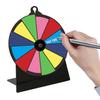8-дюймовое акриловое радужное колесо фортуны с 12 секциями, вращающееся колесо для записей, с подставкой, DIY спиннер, настольная рулетка, реквизит для настольной игры на вечеринку