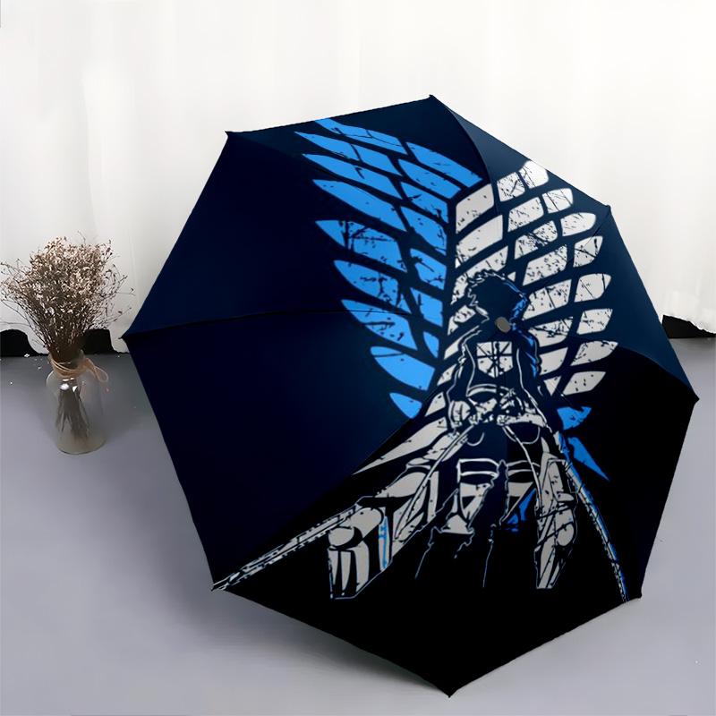 Attack on Titan Automatic Umbrella - Suitable Travel Outdoor Portable Umbrella Birthday Gift Daily Essentials