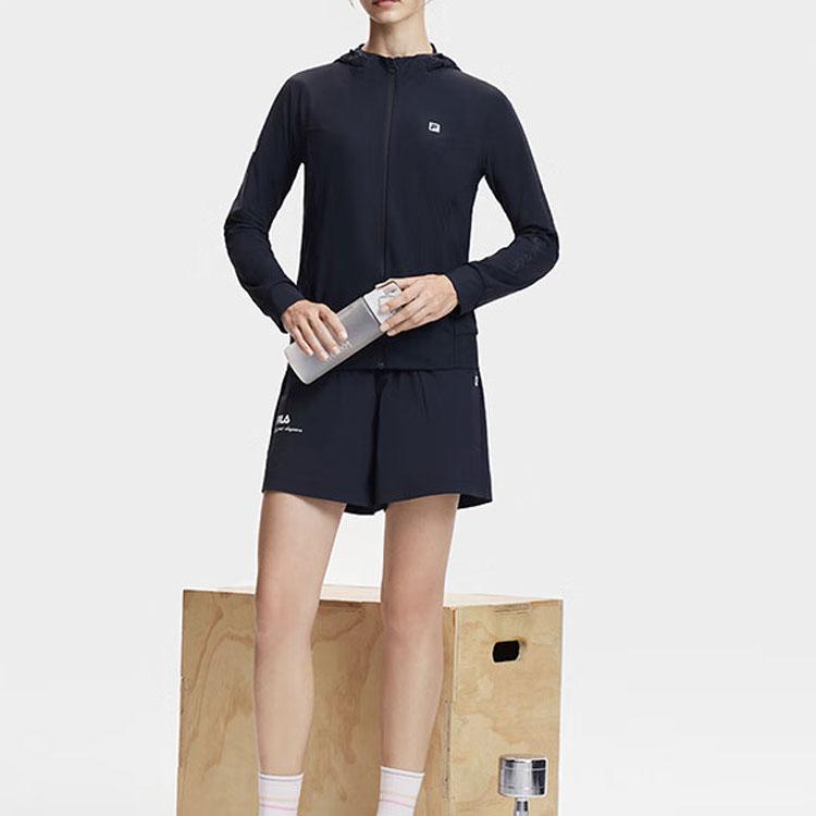 Новые куртки и пальто серии FILA Fitness для женщин, цвет «черный питч» A11W421502F-BK