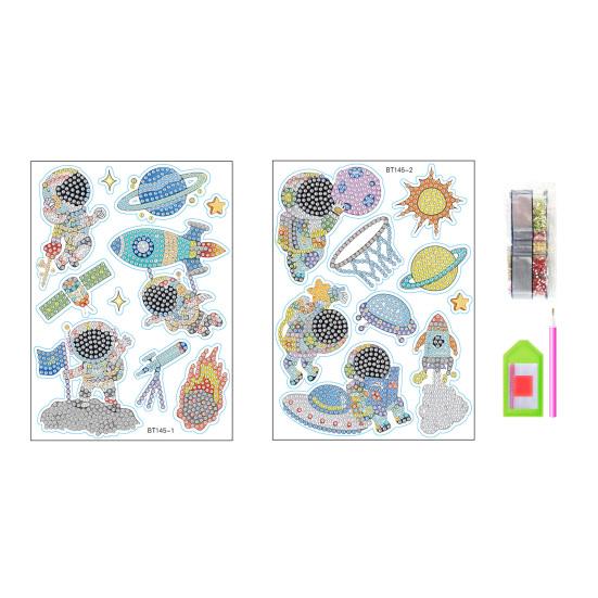 1 комплект DIY Астронавт Алмазная картина Наклейка Красочные 5D Яркие цвета Руки Мастерство