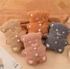 The New Hot-selling Cute Cartoon Cookie Bear Hot Water Bottle Winter Plush Warm Water Bag Warm Belly Warm Feet Warm Bed