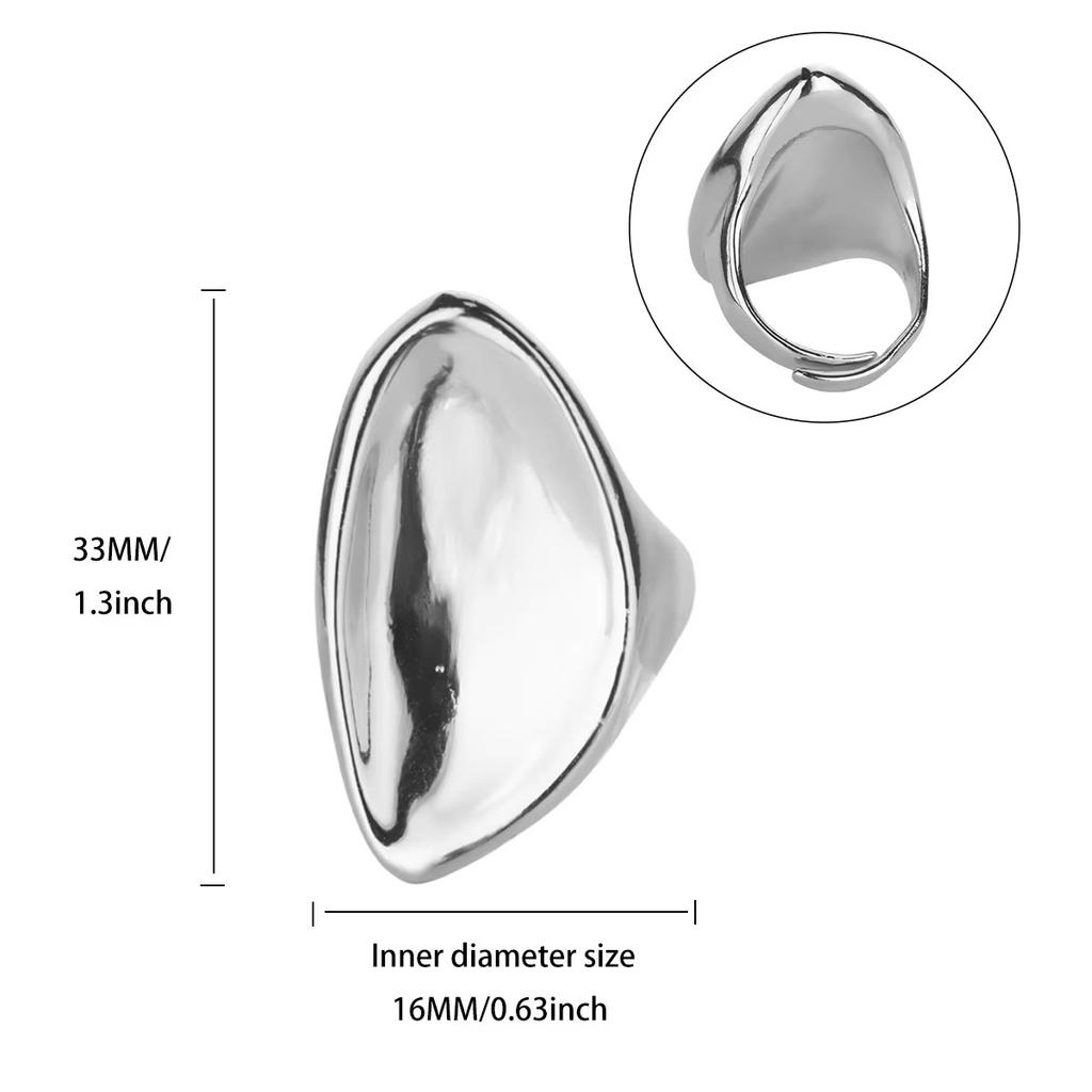 Stainless Steel Geometric Ring New Snake Cross Design Sense K-plated Opening Adjustable Ring