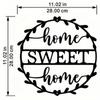 Home Sweet Home Wall Art Elegant Logo Décor for Interior Spaces Ideal for Bedroom and Living Room Stylish Mural and Gift Sticker