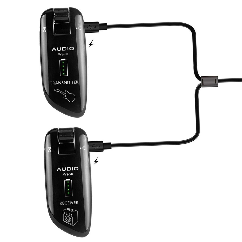 Цифровая беспроводная гитарная система SWIFF WS-50 UHF (Передатчик + Приемник) Дальность передачи 50 м