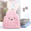 Quick-Dry Cute Rabbit Ear Hair Cap: Absorbent Towel & Thickened Shower Headband for Kids & Adults