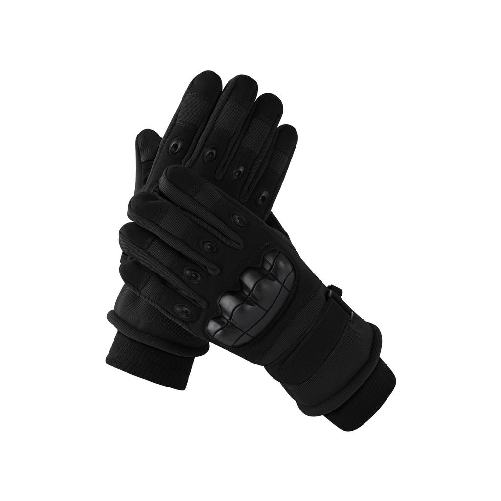 Tactical Gloves Men Cotton Lined Thick Touchscreen Windproof Waterproof Protective Fleece Warm Gloves