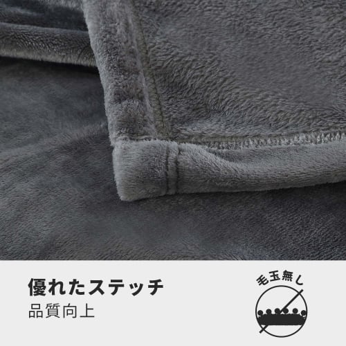 Hansleep Single Winter Blanket, Microfiber, Soft and Comfortable, Washable, Anti-Static, Suitable for All Seasons (140x200cm, Gray)