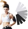 2PCS Elastic Cotton Solid Color Yoga Fitness Headband Hairband