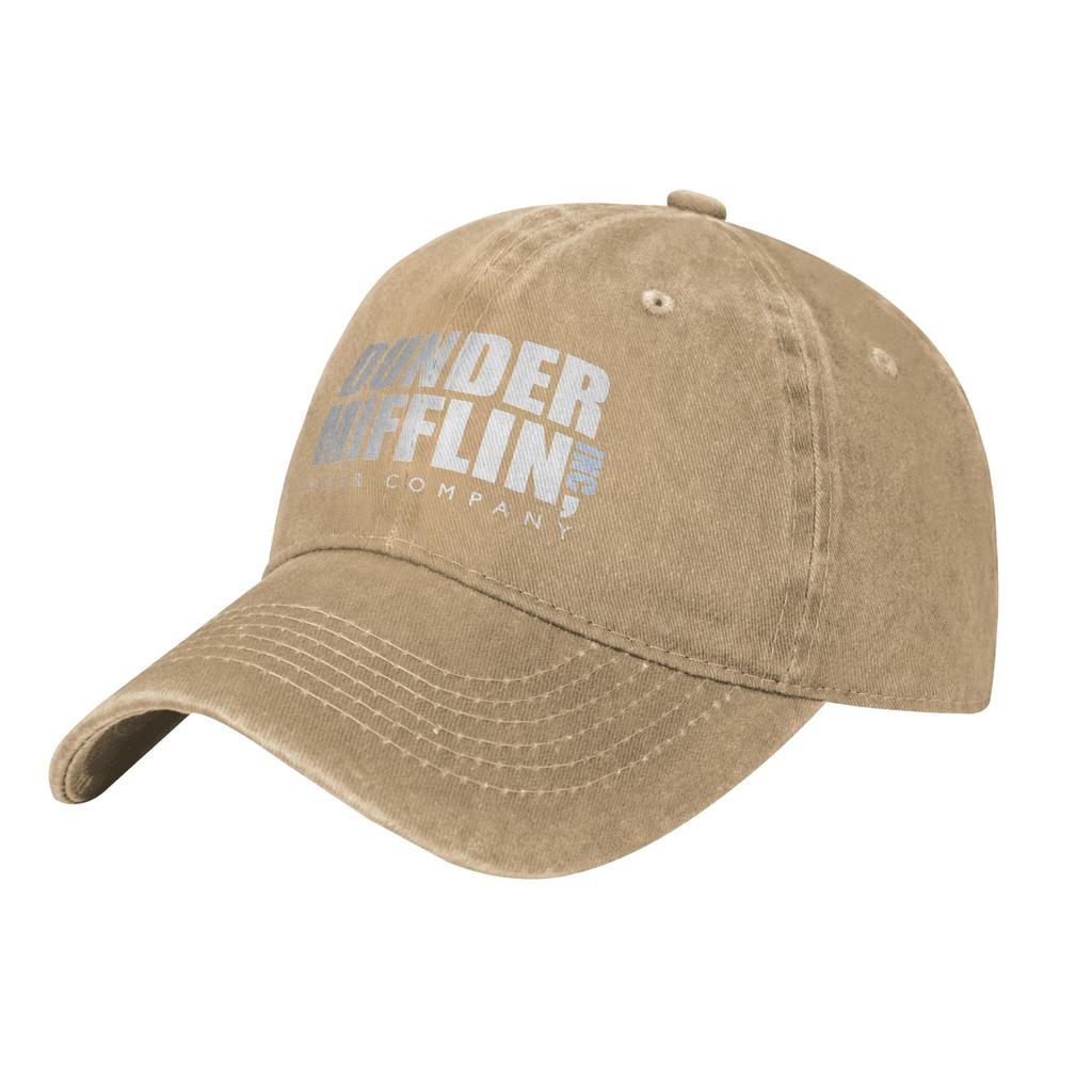 Dunder Mifflin The Office Baseball Caps Casual Distressed Washed TV Show Snapback Hat Unisex Outdoor Workouts Gift Caps Hat