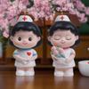 DlY Landscaping White Nurse Figurine Cartoon Nurse Baking Ornaments Doctor Model  Nurses' Day