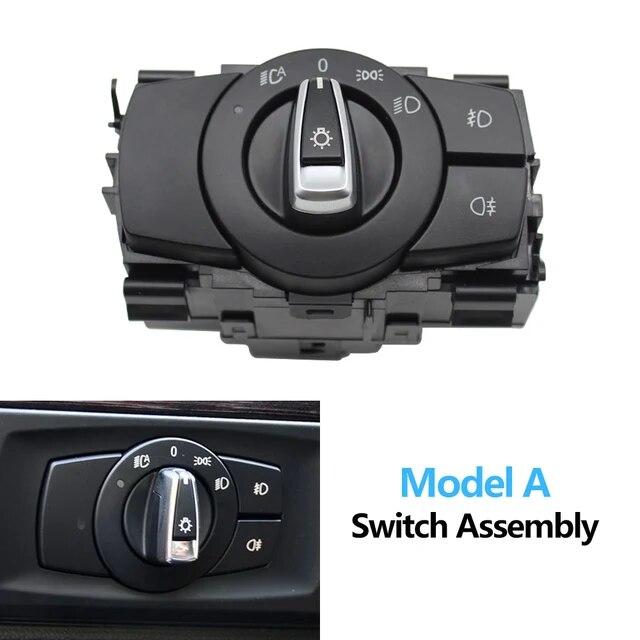 Car Headlight Switch Assembly Head Lamp Rotary Knob Button Cap For BMW 1 3 X1 Series E90 E91 E92 E93 E84 E81 E82 E87 E88