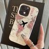 Чехол для телефона Для iPhone 13 Чехол iPhone 16 Pro Max 11 15 14 12 17 Pro Max Plus Air Силиконовый Мягкая крышка Карты и узоры самолетов