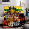 Senna Champion Tribute Art Flannel blanket for bedroom, living room, sofa, and nap
