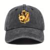 Sunflower Heart Leopard Print Baseball Cap Adult Unisex Soft Adjustable Casual Summer Hat