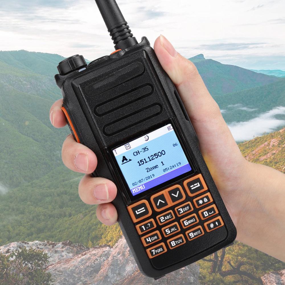 Для Baofeng DM-X двухдиапазонная двухсторонняя радиостанция с большим светодиодным экраном и GPS