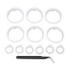 12 Pcs Water Bottle Lid Gasket Replacement Silicone Water Bottle Chug Spout O Rings for Actives