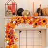 175 см искусственный кленовый лист цветочная гирлянда для дома, сада, дома, улицы, подвесной искусственный плющ, украшение на Хэллоуин, осенний праздник урожая
