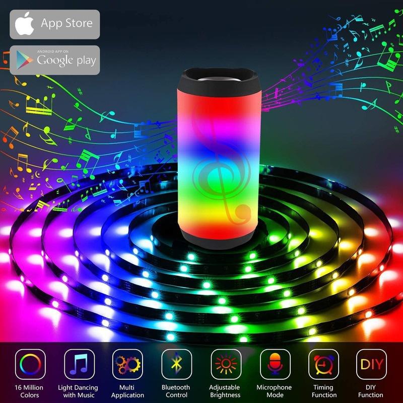 10M Amill USB LED Strip Light 2835 SMD Bluetooth RGB Lights Flexible LED Lamp Tape Ribbon RGB TV Desktop Diode Tape TV BackLight Party