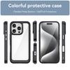 Для iPhone 16 Pro Max чехол для iPhone 16 Pro Чехол ударопрочный цветной мягкий край силиконовый прозрачный бампер для iPhone 16 Plus