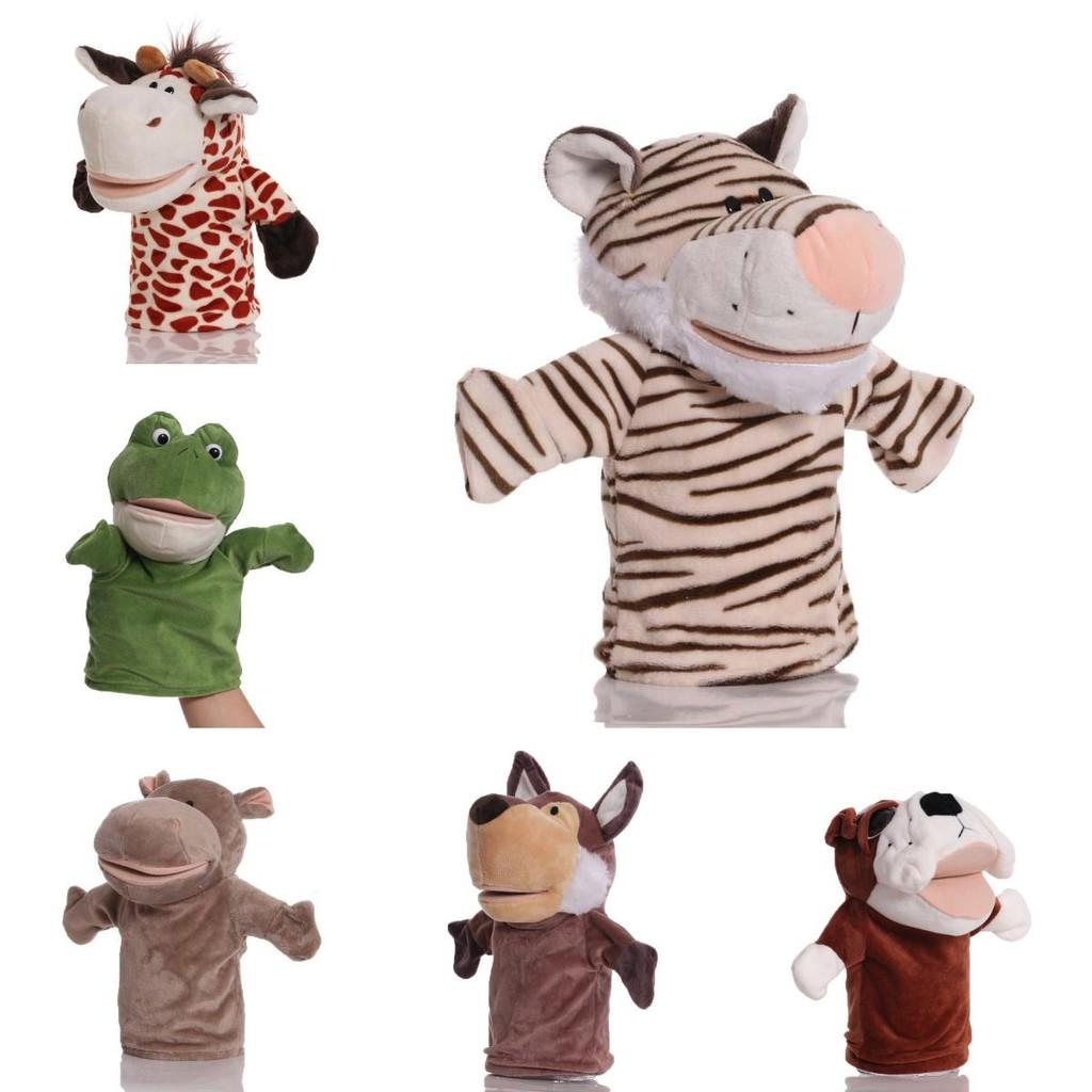 Animal Hand Plush Puppet Toy Cartoon Glove Role Play Interactive Child Educational