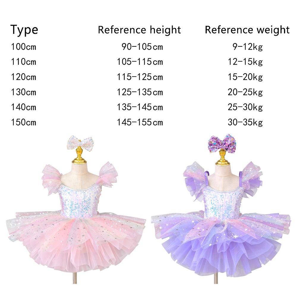 Puffy Kids Ballet Dress Sequin Princess Dress Fashion Ballet Tutu  Dance