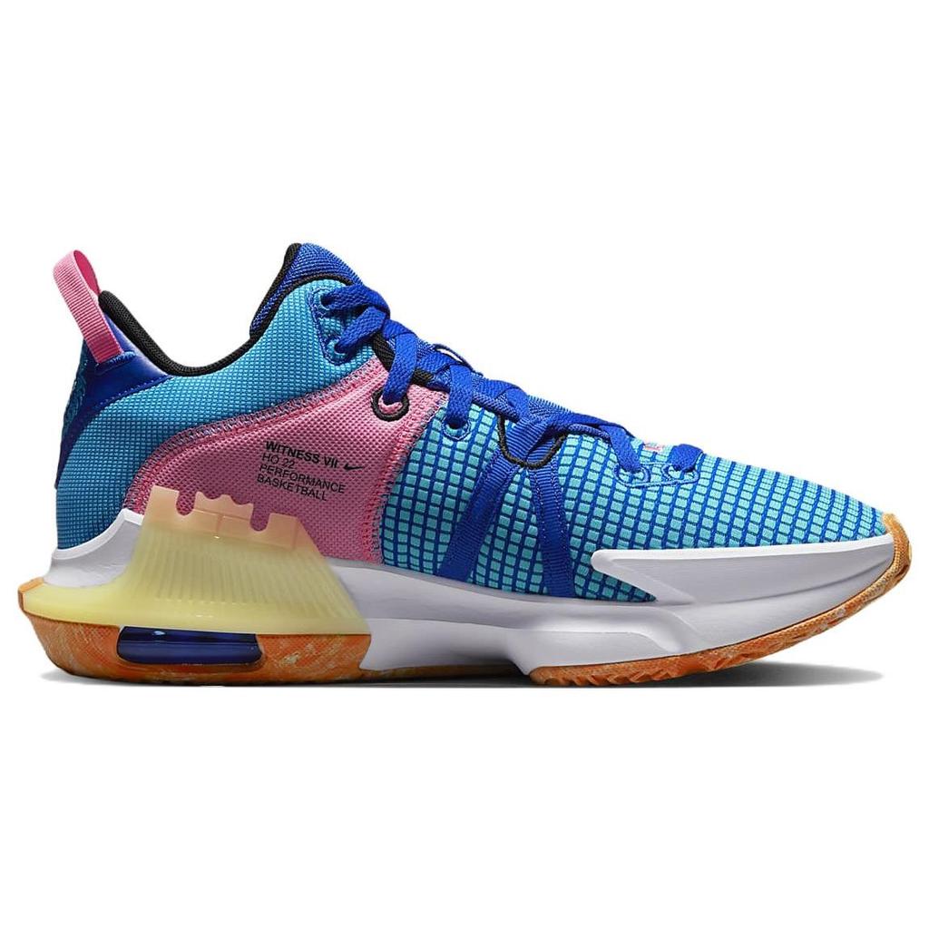 Nike LeBron Witness 7 Hyper Royal Pink Men Sneakers Blue Blue-Lightning White DM1123-400