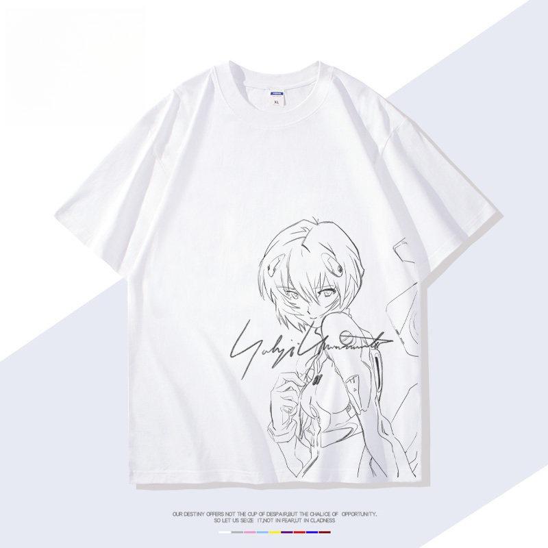 Футболка с принтом Rei Ayanami из Neon Genesis Evangelion Унисекс и женская футболка Унисекс Топ Спортивная футболка Унисекс Летняя футболка