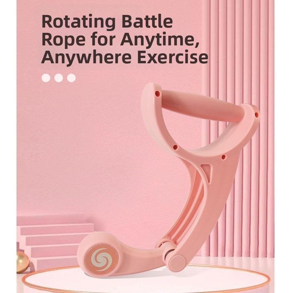 Handheld Arm Trainer Ergonomic Forearm Strengthener Cordless Rotating Battle Rope Outdoor Workout