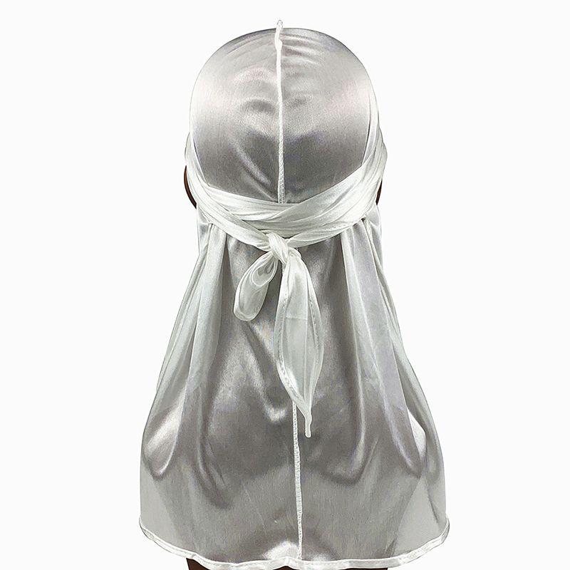 Unisex Soft Imitated Silk Bandana Doo Durag Headwear With Adjustable Fit For Men And Women