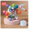 Manhattan Ball Baby Teether Rattle Soft Silicone Hand Grasp Toy Soothing Plaything for 0‑12 Months Infant