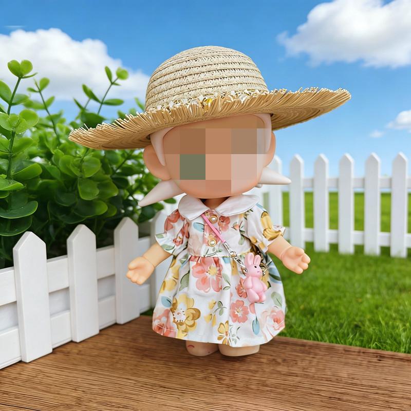 [Clothes  Only]  Attractive Spring and Summer Princess Dress for 20cm Doll, Fresh and Sweet Floral Print Dress.