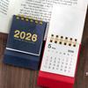 Настольный календарь-блокнот 2026 Мини-календарь для стола с двойной спиралью для дома, офиса, школы Маленький для организации