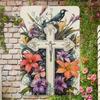 Винтажный металлический плакат «Лилия Крест» в стиле Арт-деко, Устойчивый к выцветанию декор для стены гостиной