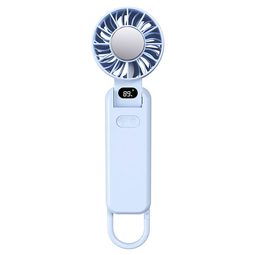 Foldable Mini Turbos Fan For Travel Digital Display Usb Charging Small Electric Fan For Home