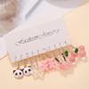 1 Set Women Cartoon Animal Earrings Different Shapes Drinking Bottle Hook Earrings Food Sweet Color Acrylic Dating Hanging Earrings