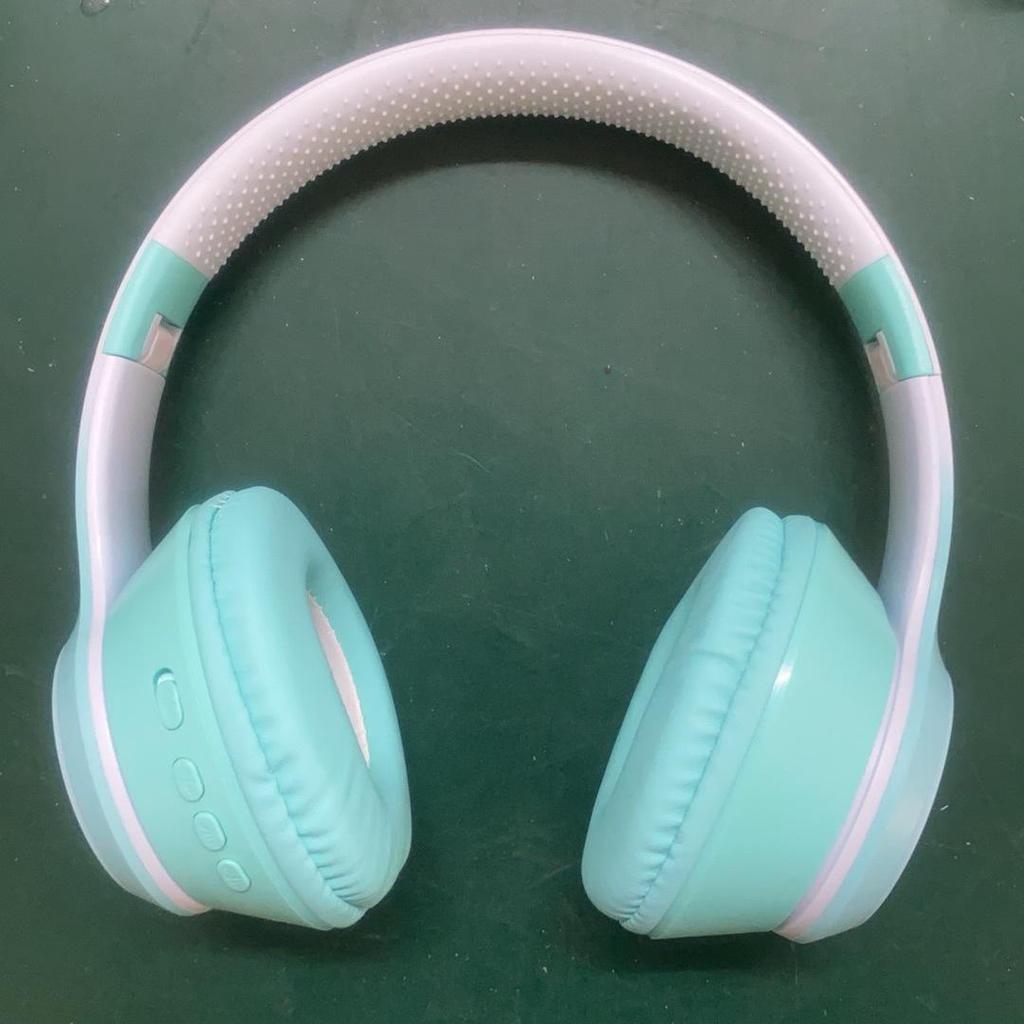Светящаяся беспроводная Bluetooth-повязка на голову с градиентом и макаруновыми наушниками – Хит продаж с мощным басом